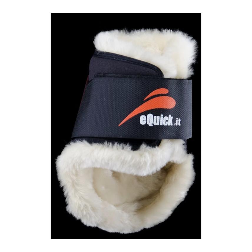 eQuick Protège-boulets eSHOCK à velcro Fluffy (mouton)