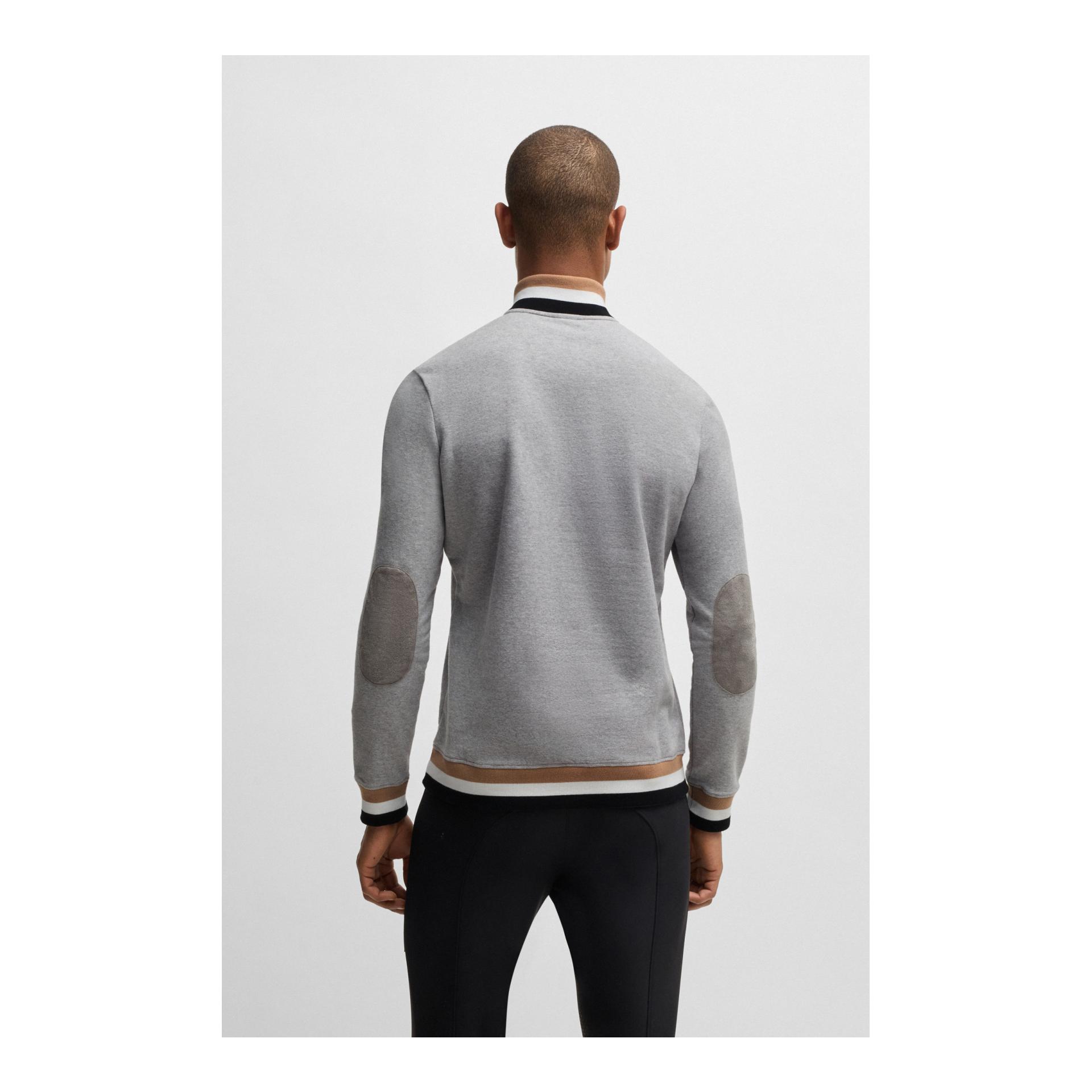BOSS Equestrian Pullover Troyer Stehkragen