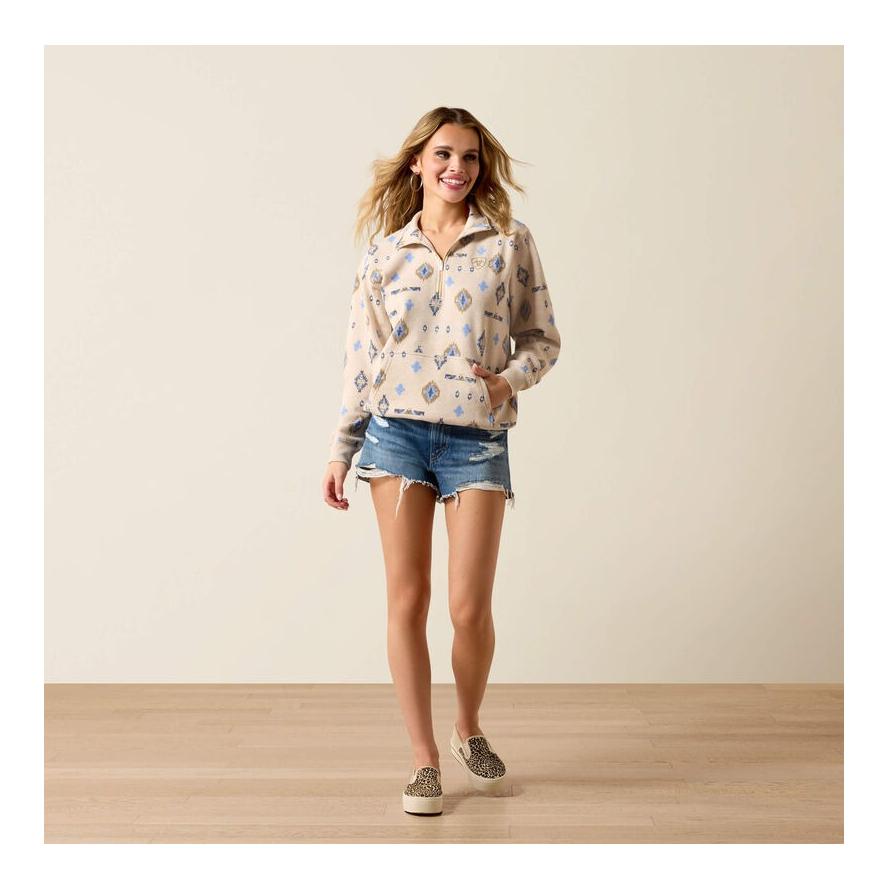 Ariat Sweatshirt 1/2 Zip Sapphire Femme