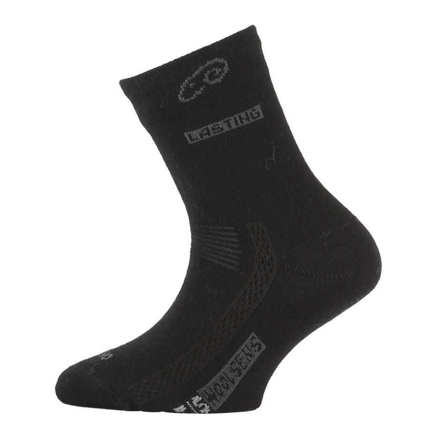 Chaussettes pour enfants en laine de mérinos - noir