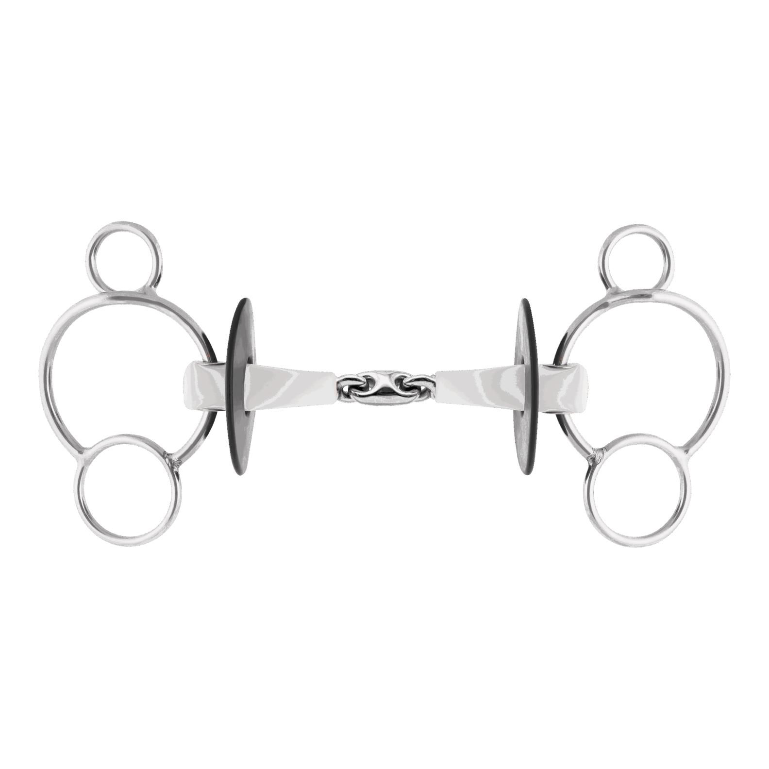 Nathe 3-Ring Trense doppelt gebrochen, Ring 70mm