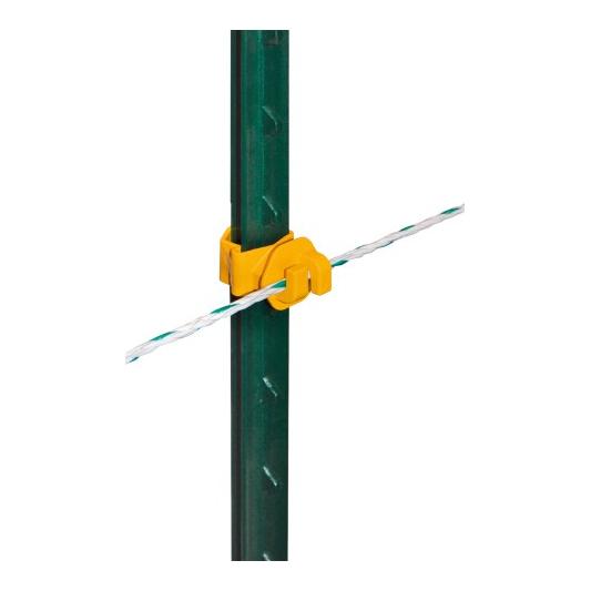 AKO Isolateur de câble pour poteau en T - jaune