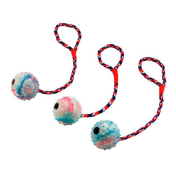 Kerbl Pet Balle sur corde caoutchouc naturel 30 cm 1 pce