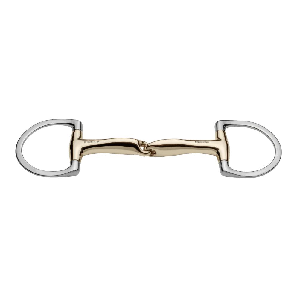 Sprenger Olivenkopfgebiss novocontact mit D-förmigem Ring einfach gebrochen - Sensogan 14mm