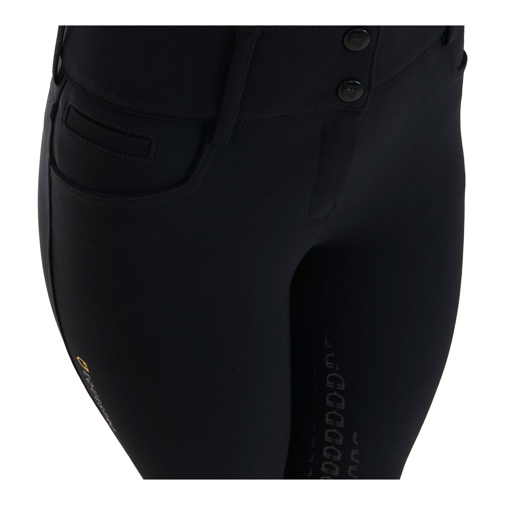 Equestro Winterreithose Highwaist Kniebesatz Damen