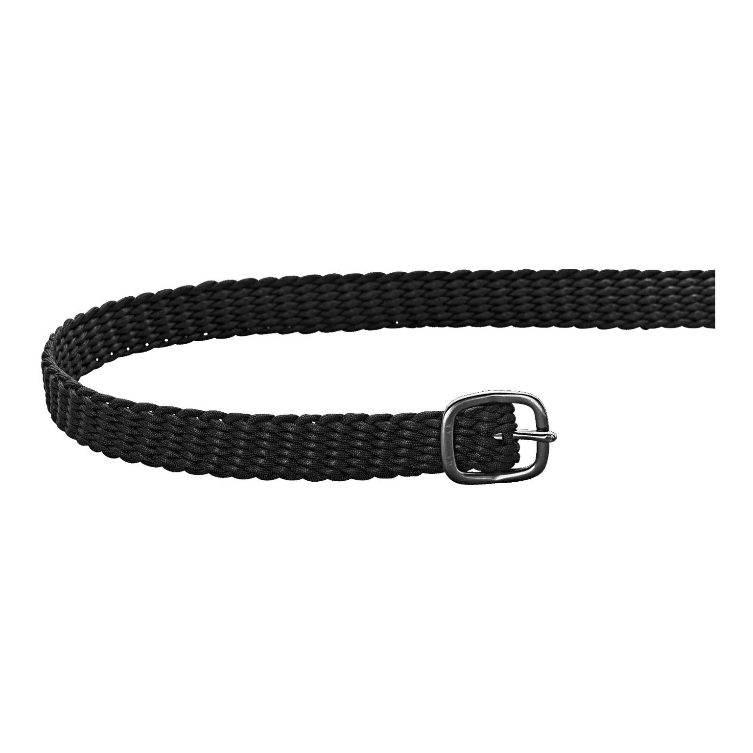 Sprenger Sporenriemen - 45 cm, Perlon schwarz, Schnalle anthrazit
