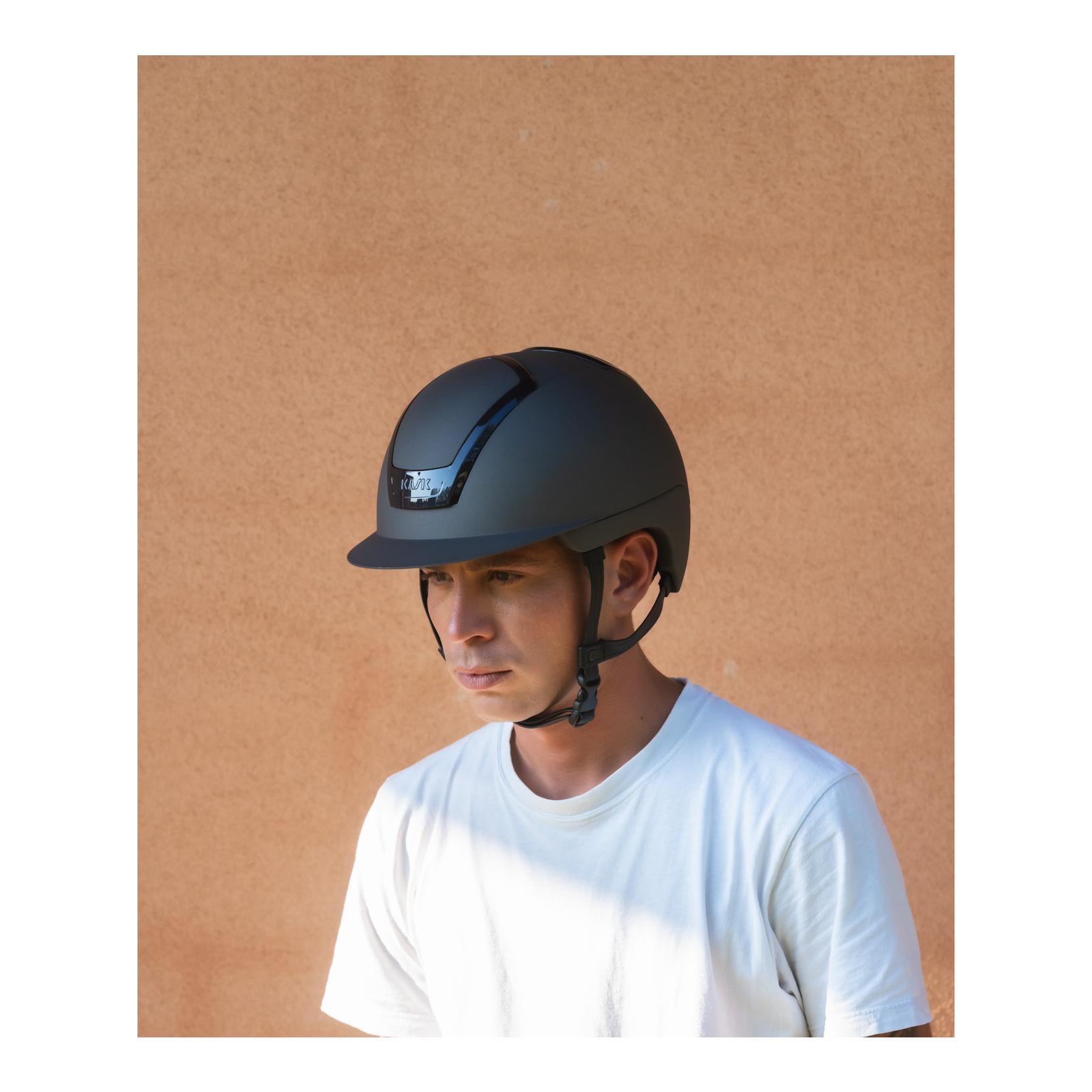 KASK Reithelm Nemesi Metal - schwarzer Kinnriemen