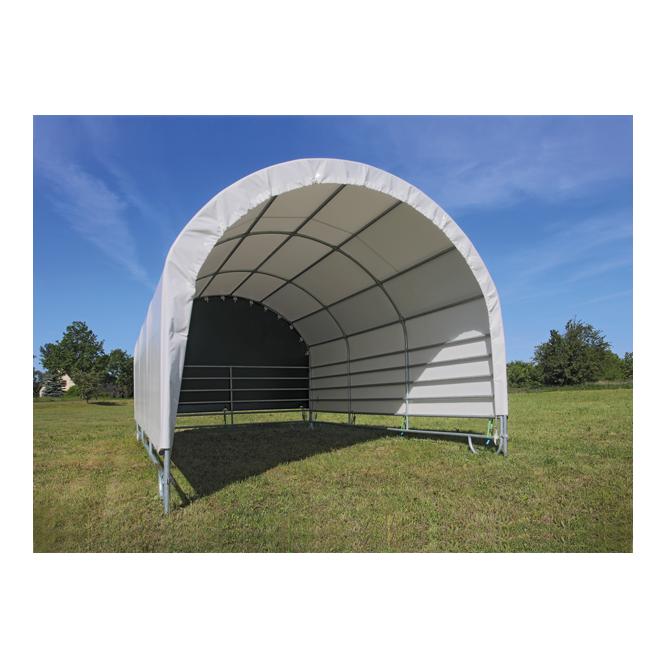 Coverall Mur pignon PVC avec système de sangles pour abri mobile