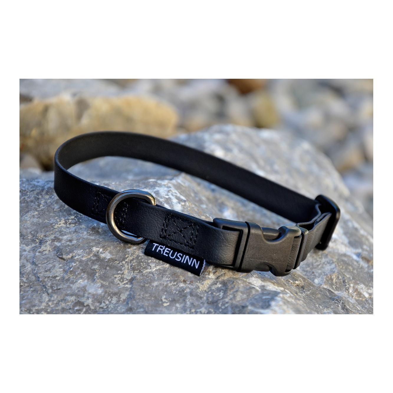 Treusinn. Collier pour chien Biothane STAY - noir