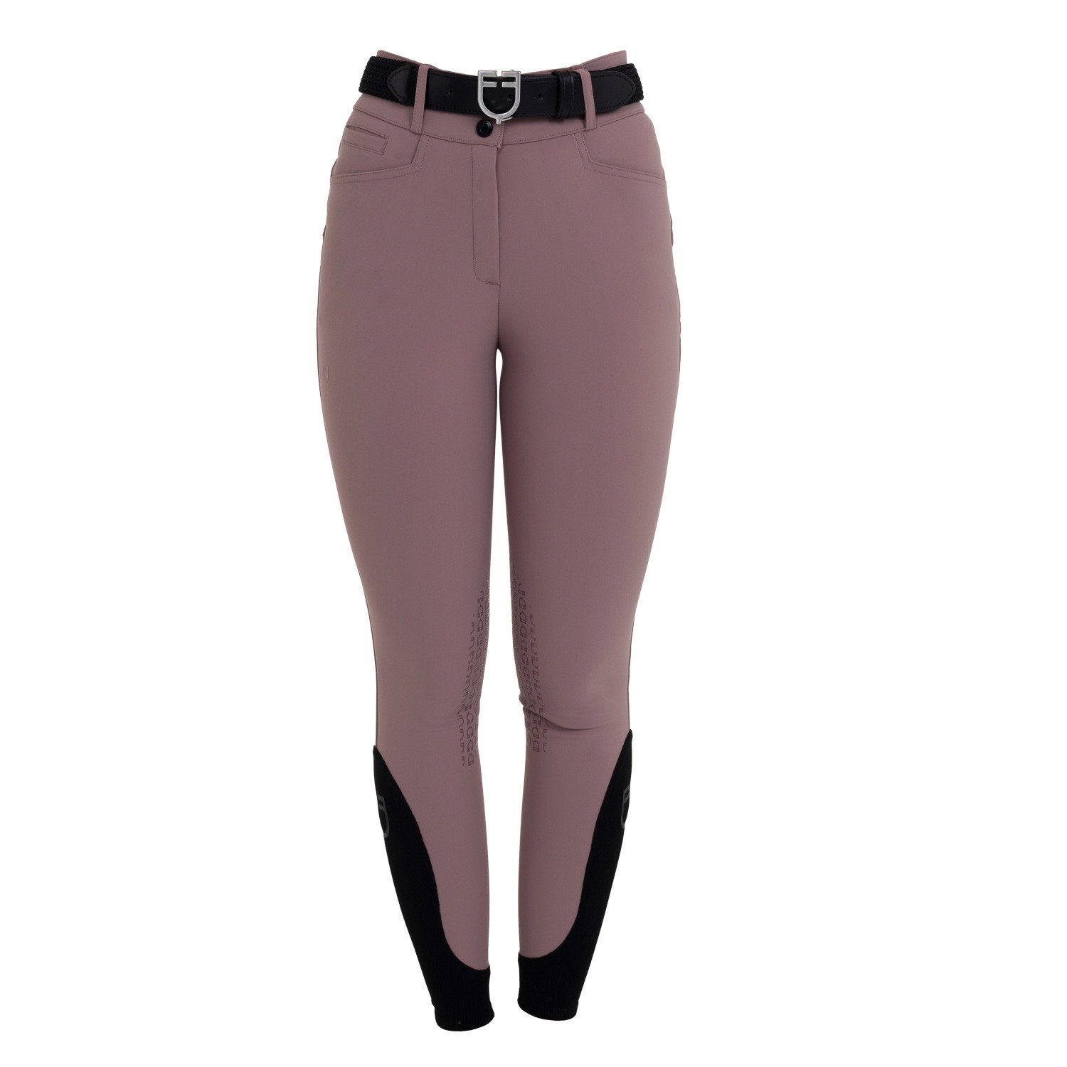 Equestro Pantalon d'équitation taille haute grip genoux femme