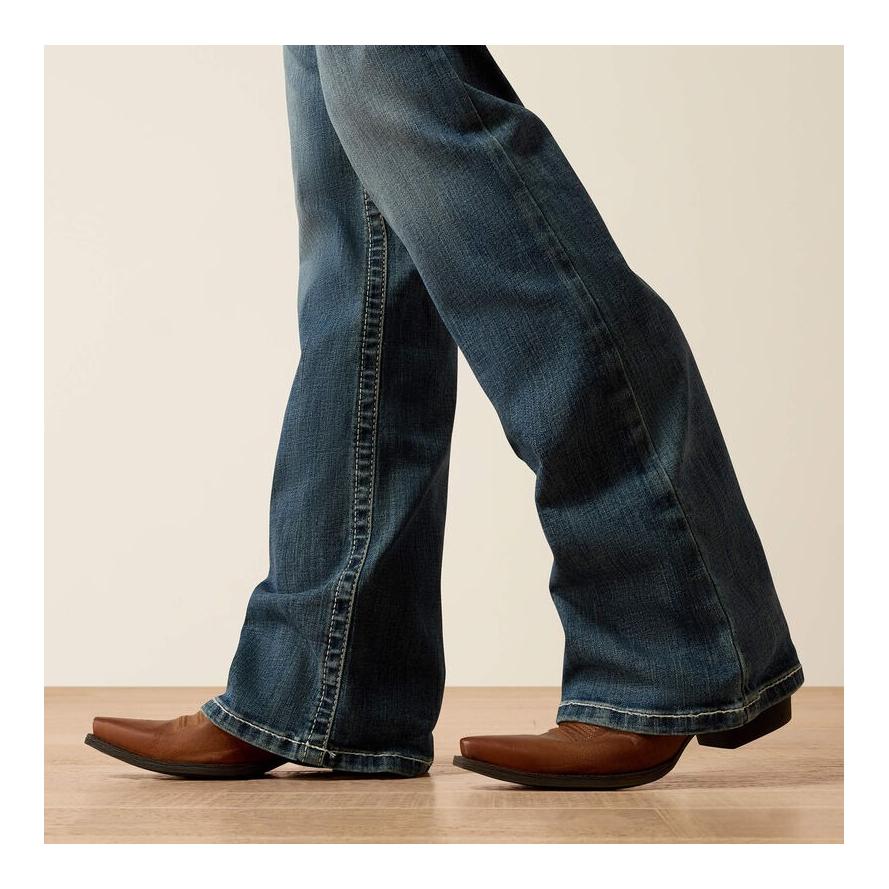 Ariat Jeans Mid Rise Whipstitch Boot Cut