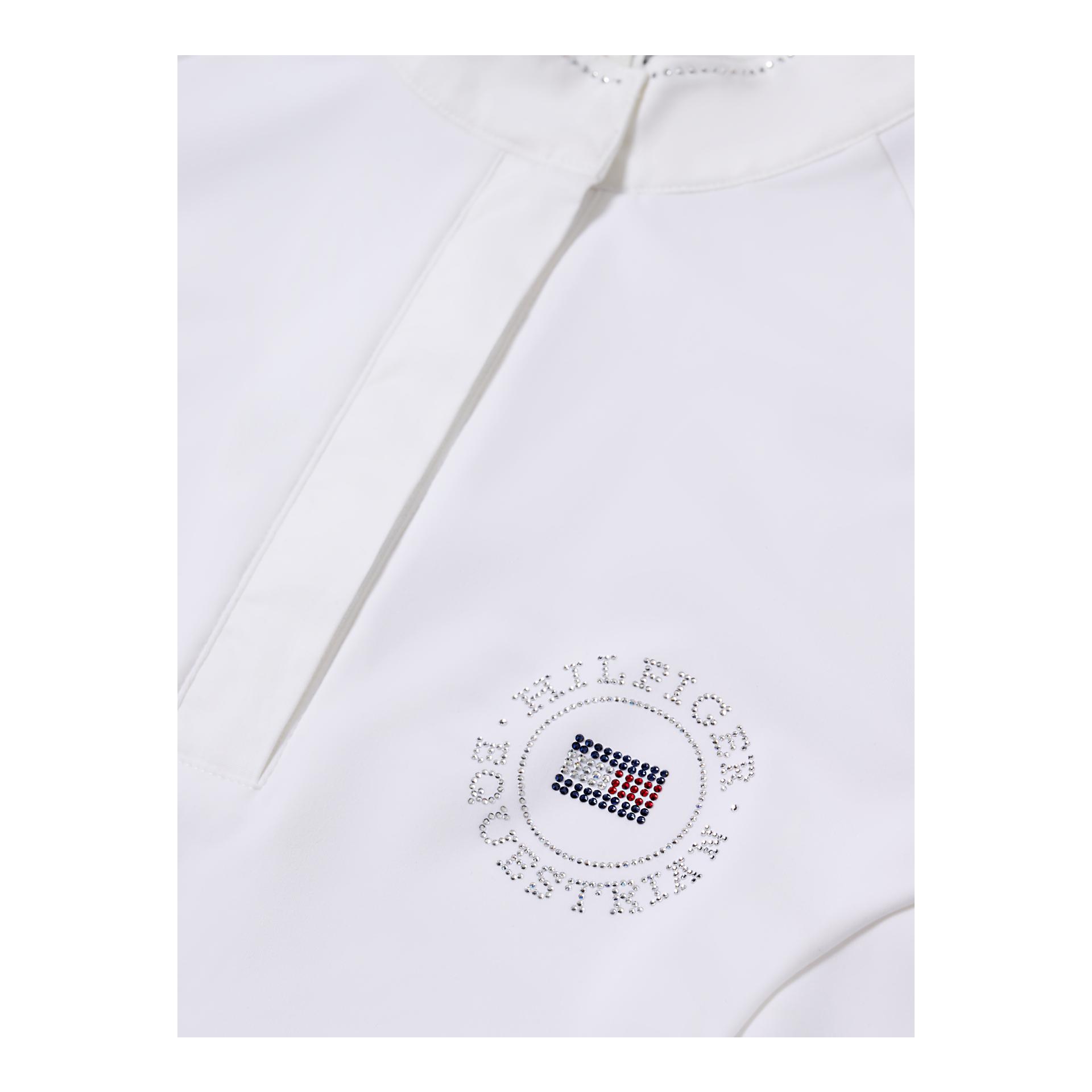 Tommy Hilfiger Equestrian Turniershirt Taylor Langarm Strass Damen