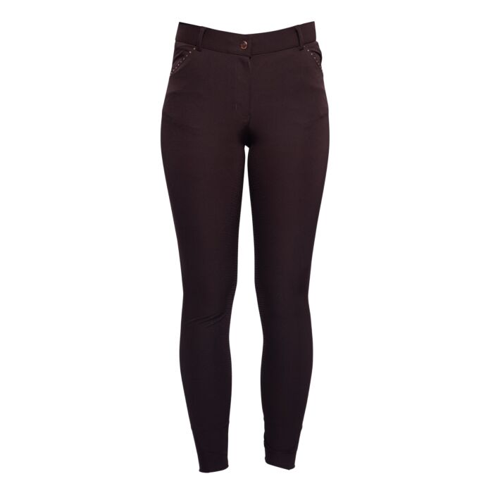 HKM Reithose Rosegold Glamour Style Silikon-Vollbesatz