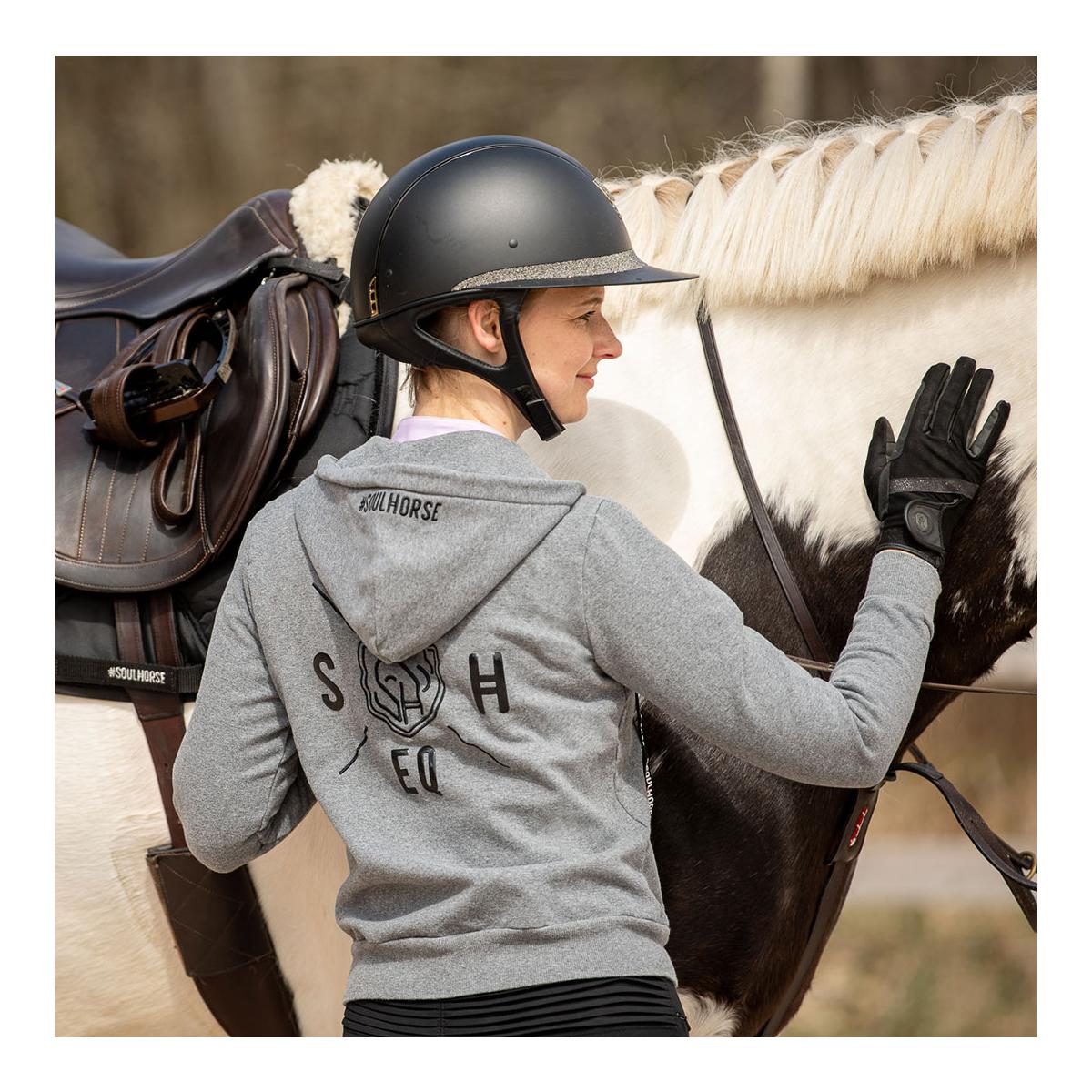 Soulhorse Zip-Hoodiejacke "Cozy Grey"
