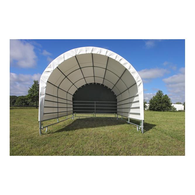 Coverall Mur pignon PVC avec système de sangles pour abri mobile