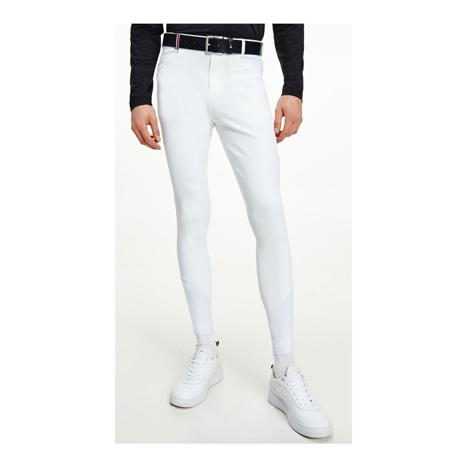 Pantalon d'équitation grip au genou Performance - Th Optic White