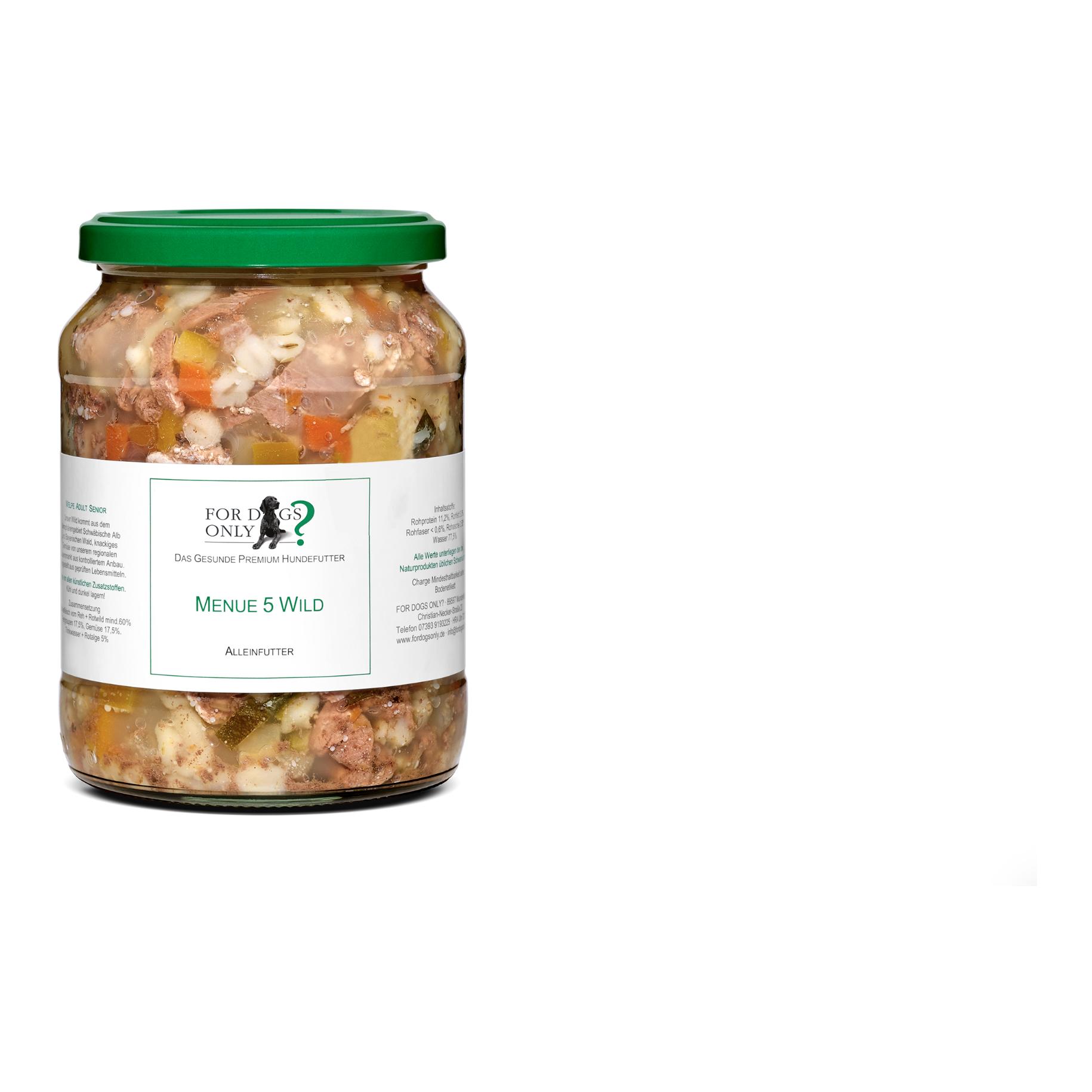 For Dogs Only? Nourriture pour chiens Premium Menue Gibier