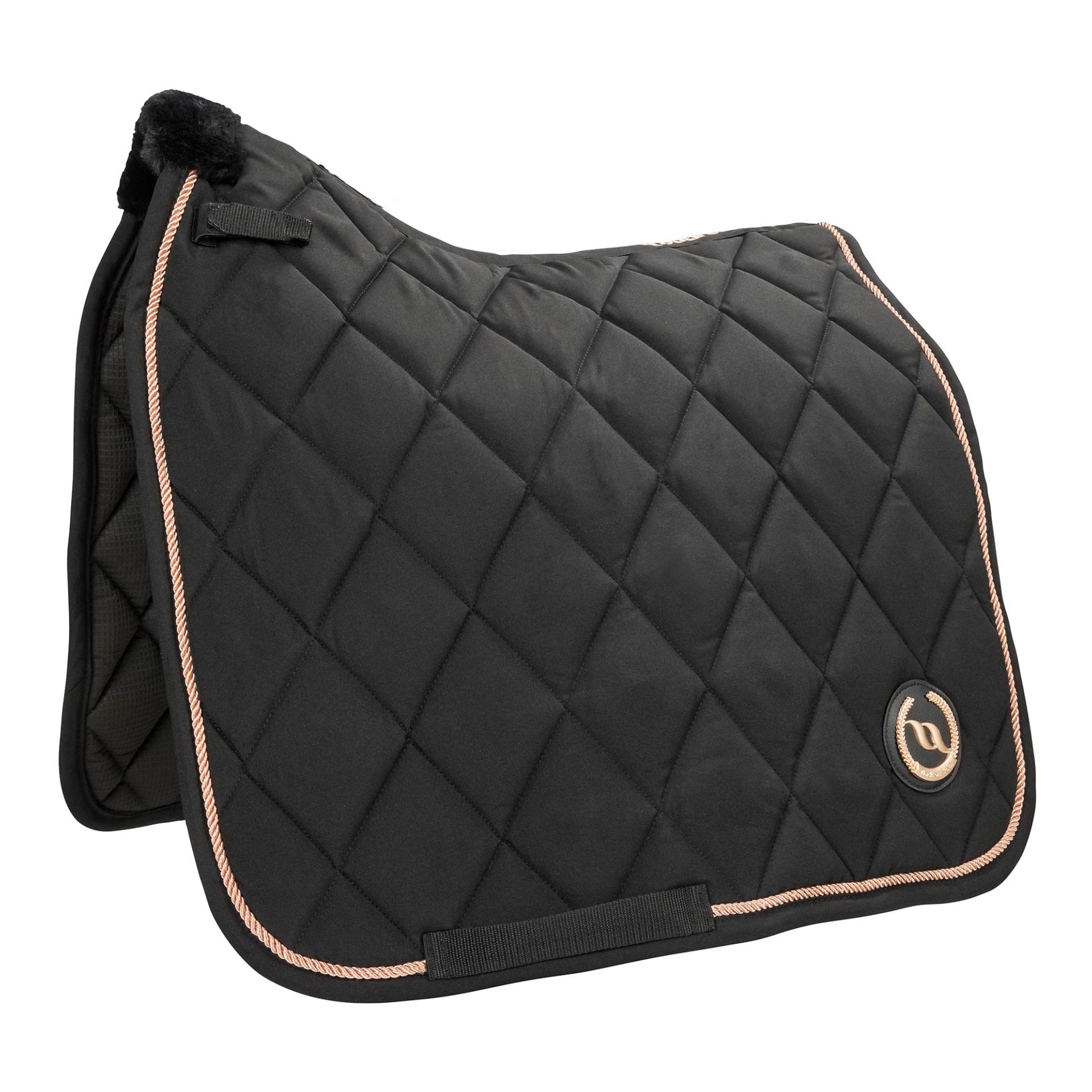 Back on Track Tapis de selle pour le dressage Haze - noir/or rose