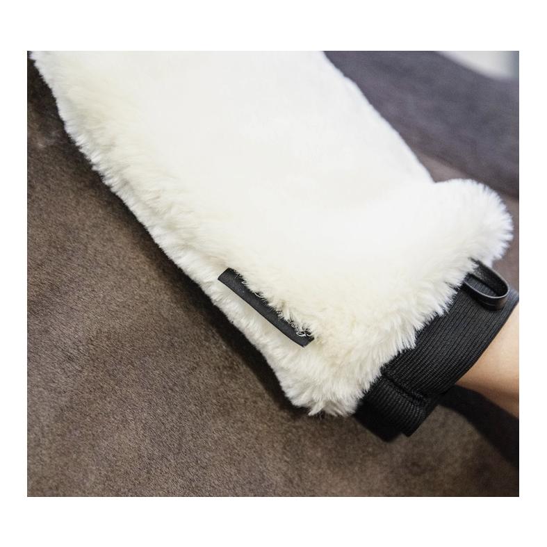 Grooming Deluxe Fell Putzhandschuh - natur