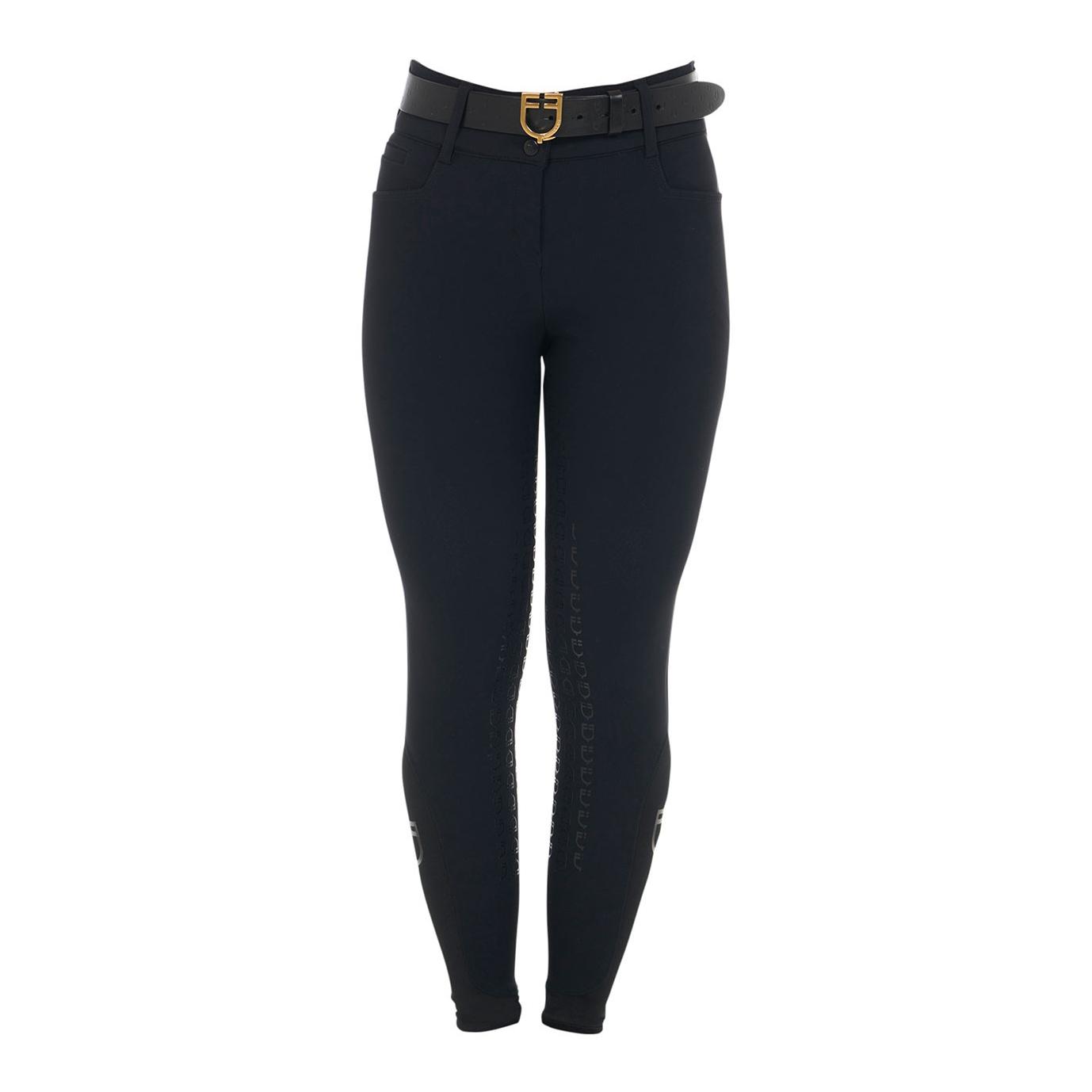 Equestro Winterreithose Highwaist Kniebesatz Damen