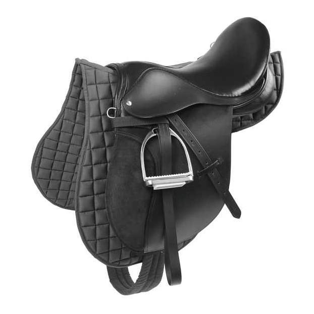 Kerbl Sattel-Set - schwarz