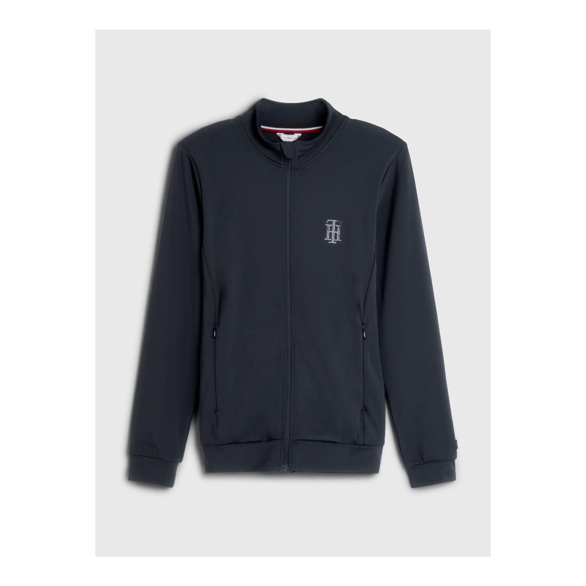 Tommy Hilfiger Equestrian Reissverschluss-Jacke Performance mit Strass Damen Black