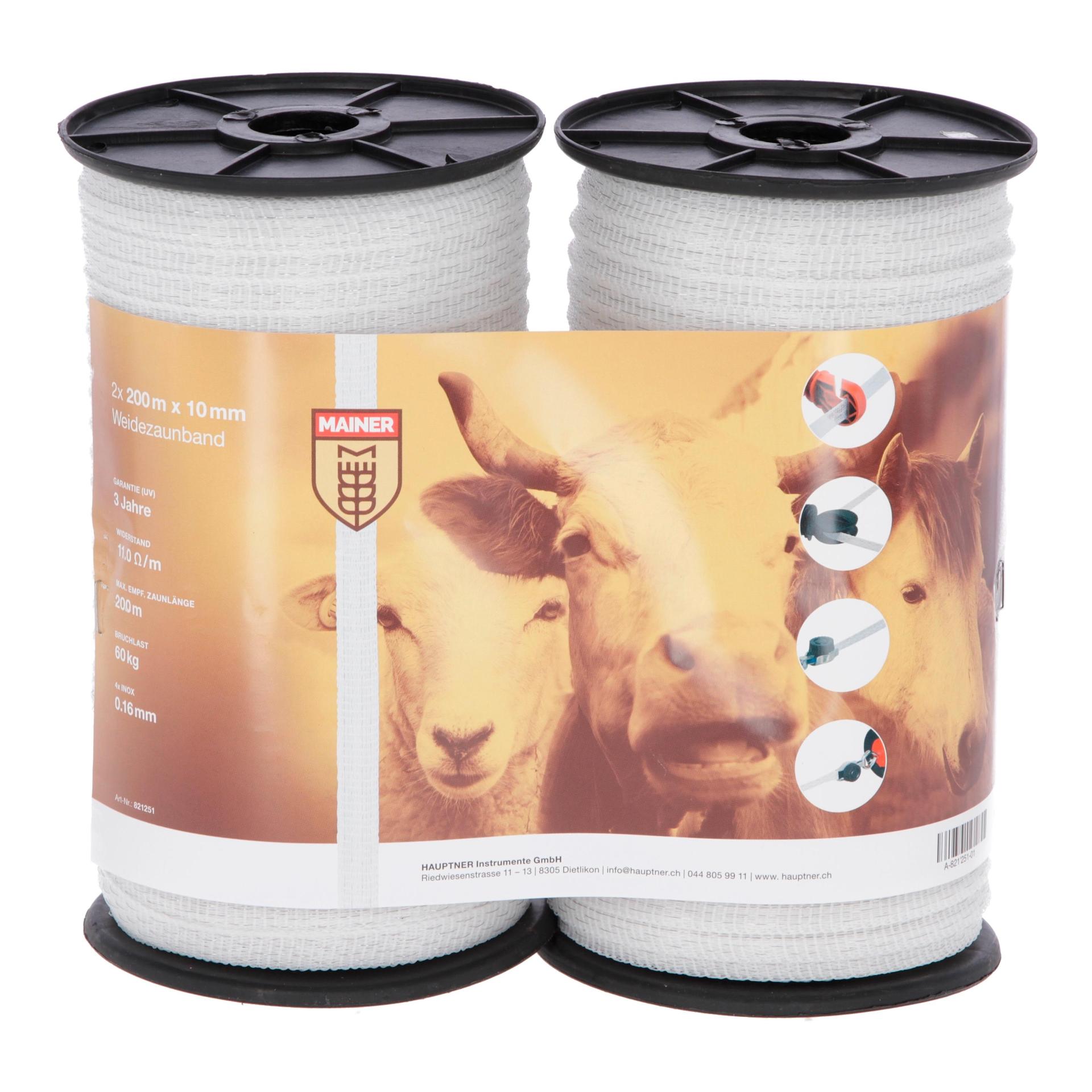 Mainer Ruban de clôture pack double