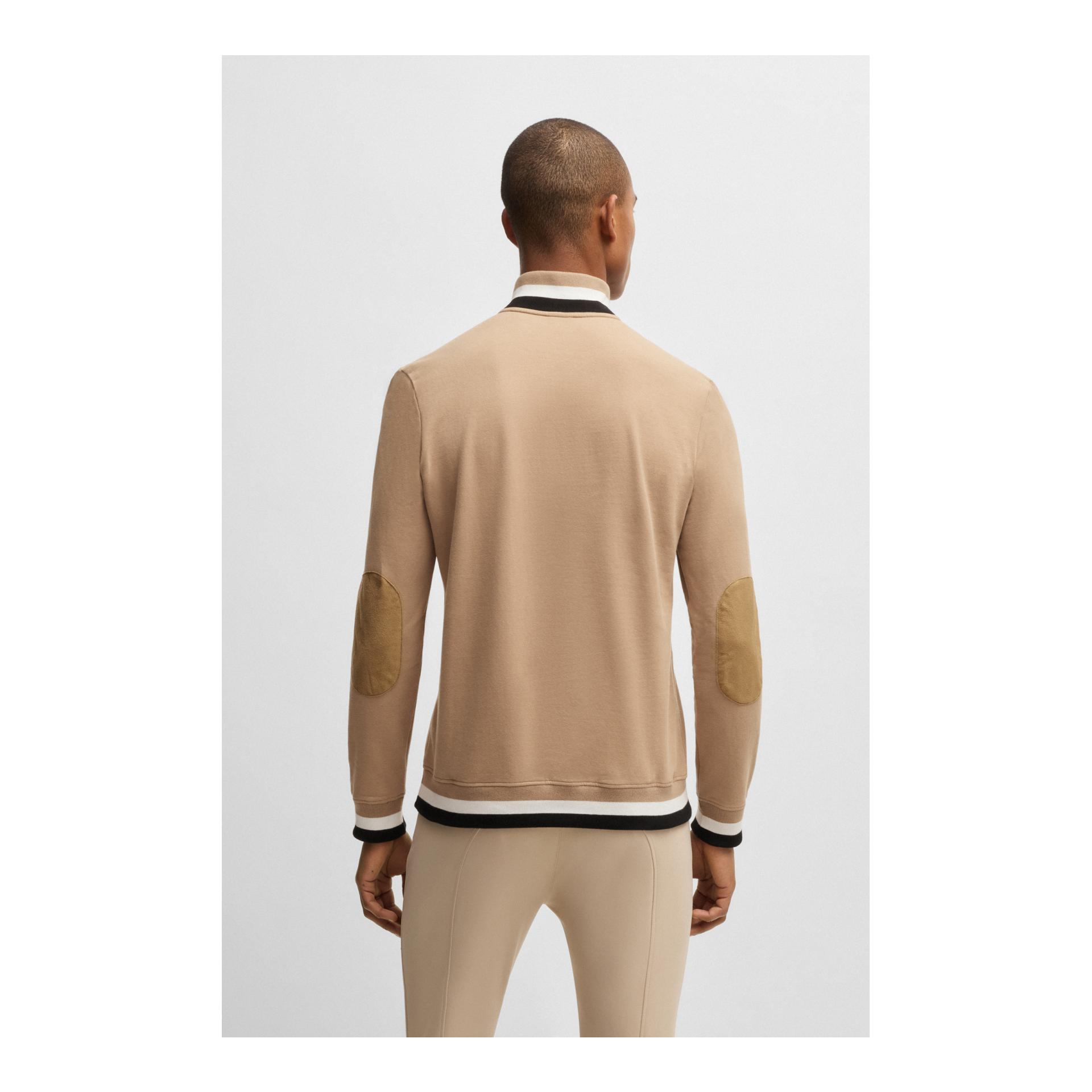 BOSS Equestrian Pullover Troyer Stehkragen