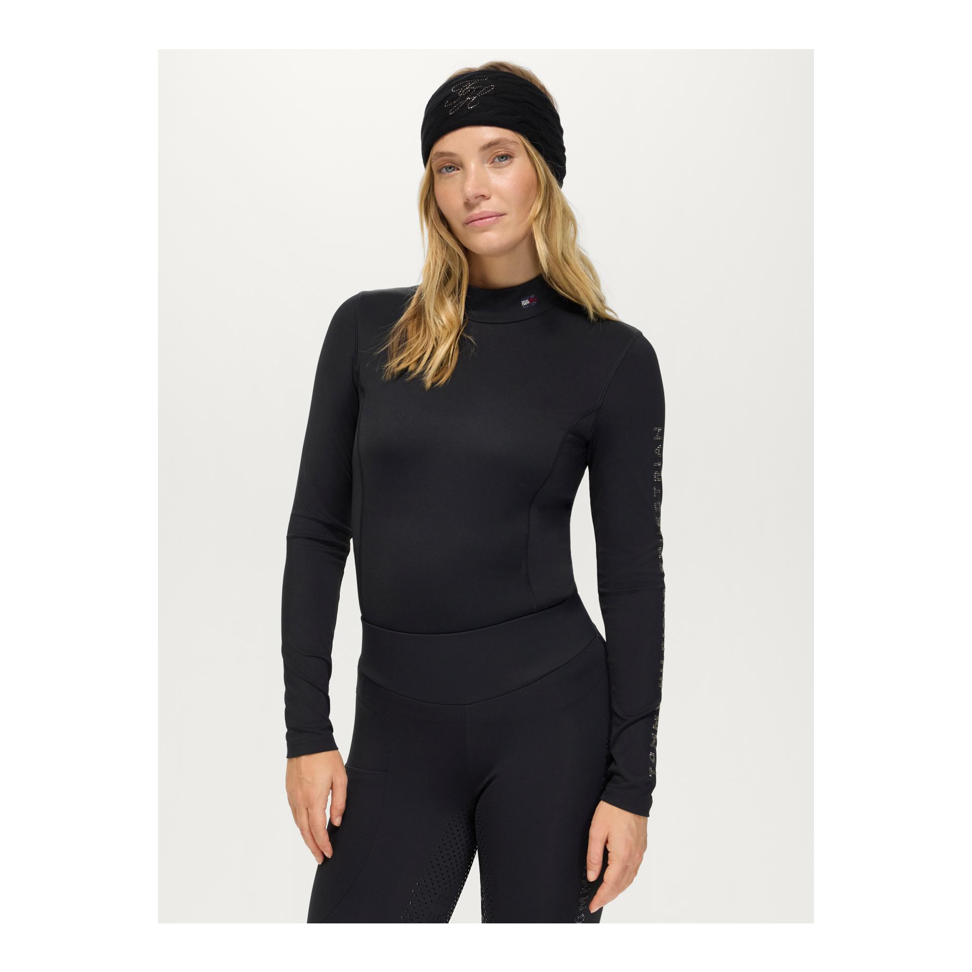 Tommy Hilfiger Equestrian Sous-pull technique col montant avec strass femme Amelie