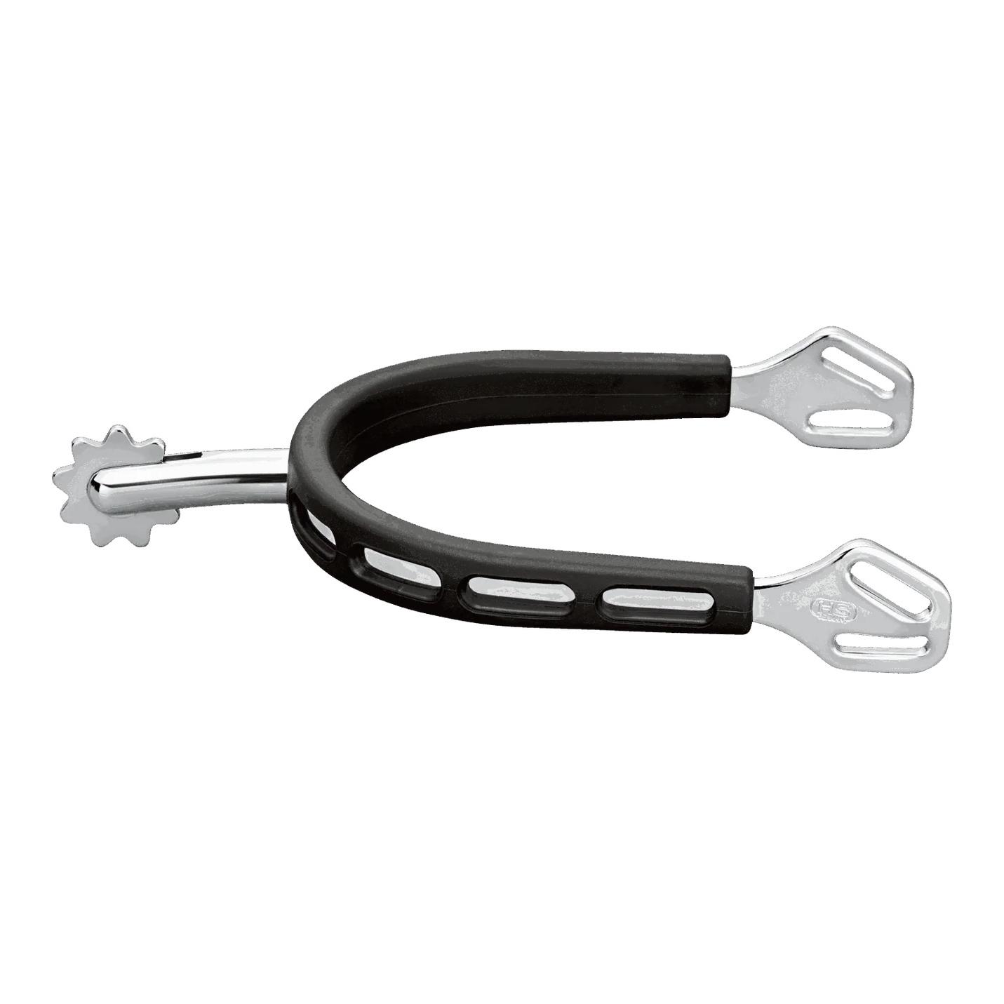 Sprenger Sporen ULTRA fit Extra Grip - Edelstahl rostfrei, 40 mm abgerundet mit Sonnenrad