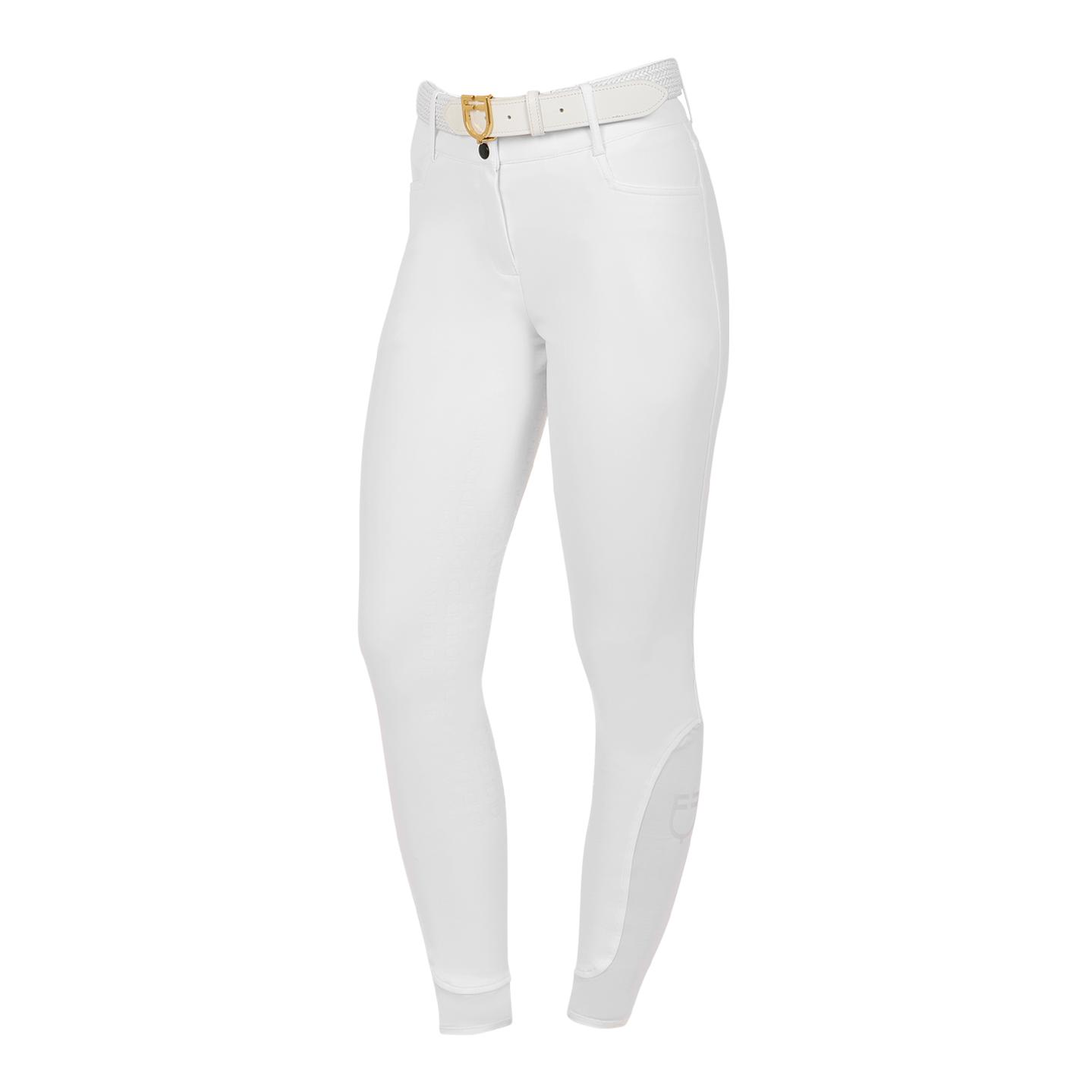 Equestro Culotte d'équitation taille haute à fond intégral pour filles