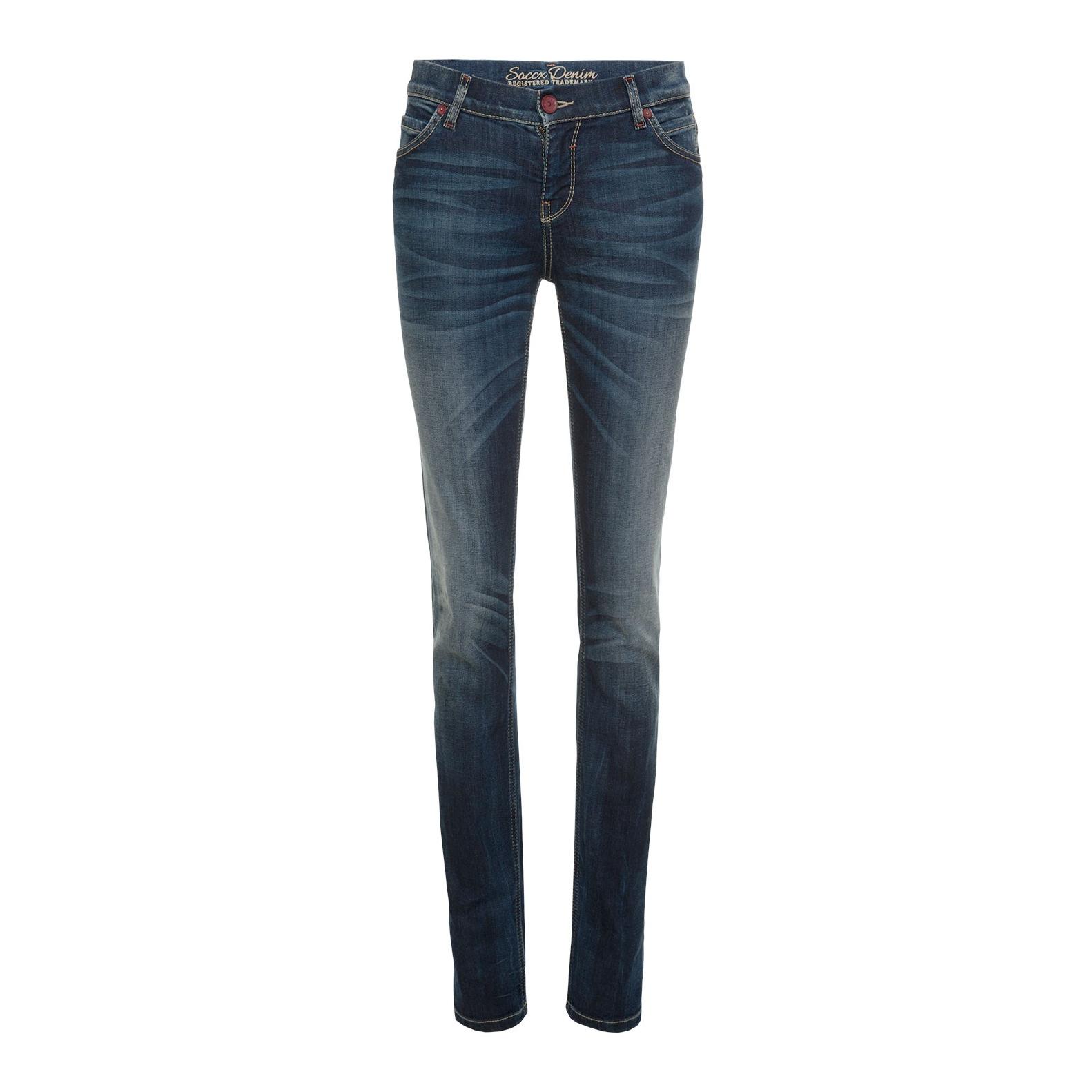 Slim Fit Jeans mit hohem Stretch-Anteil Damen - dunkelblau