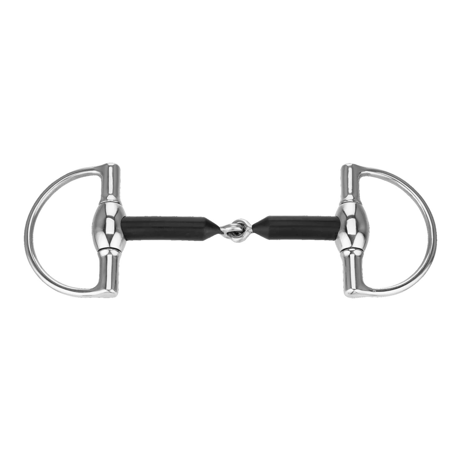 Sprenger D-Ring Gebiss einfach gebrochen Hartcarbon - 16 mm