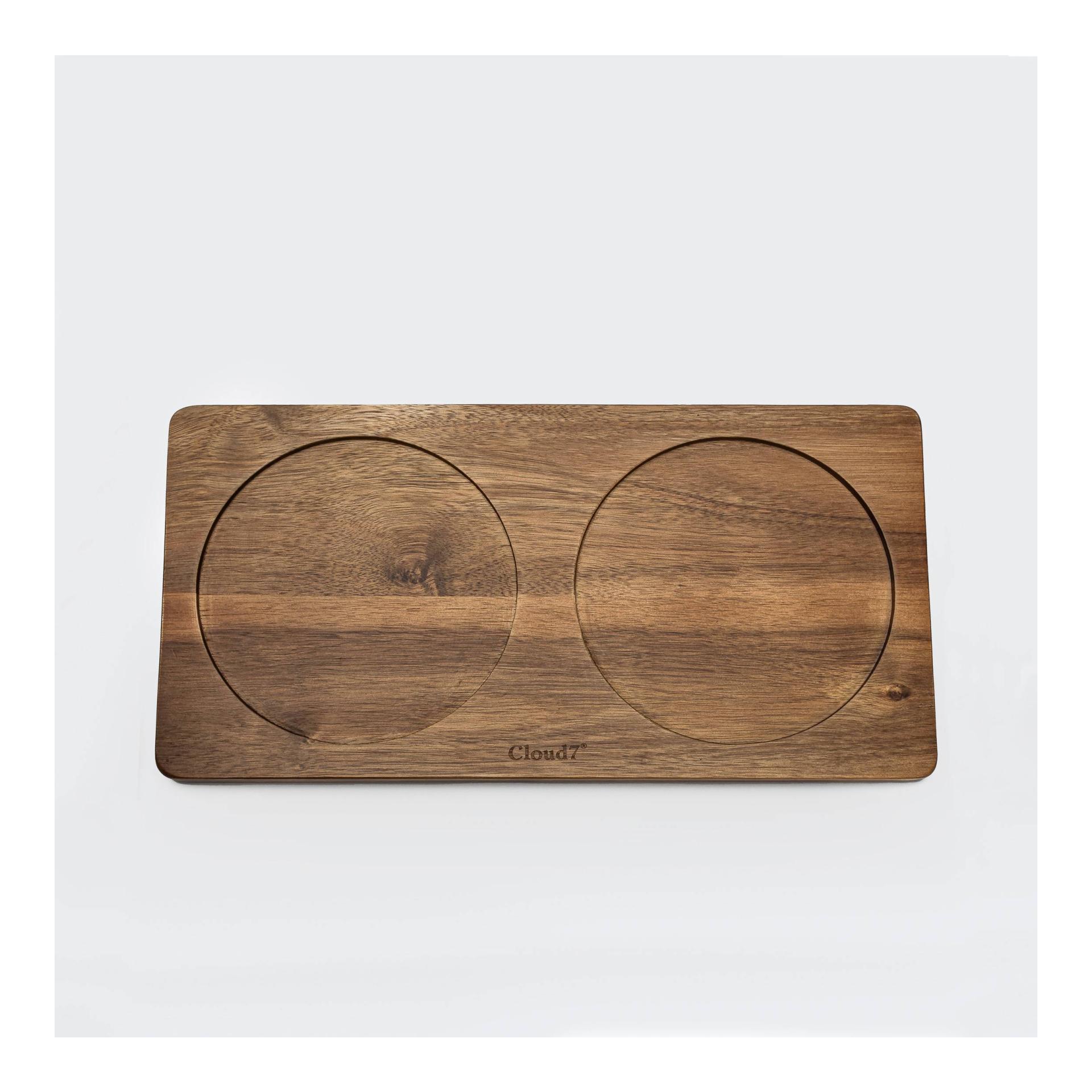 Cloud 7 Support de gamelle Dog Station - bois d'acacia