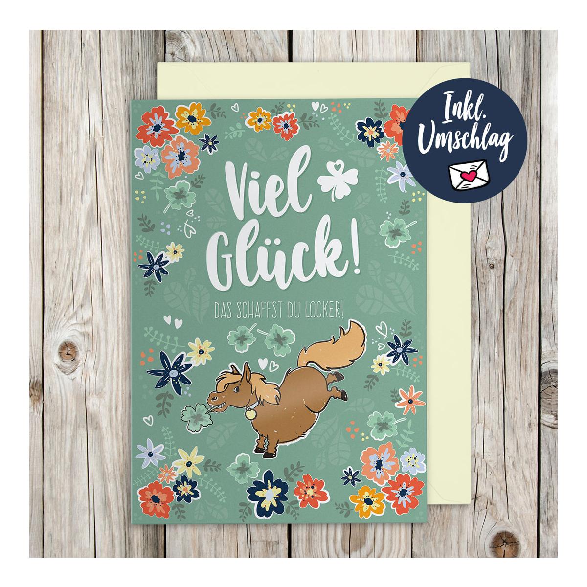 Soulhorse Carte de vœux « Viel Glück »