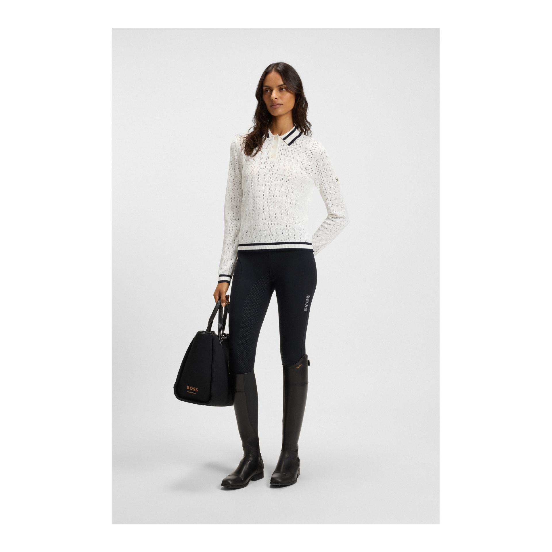 BOSS Equestrian Strick Polo Pam Ajor Damen