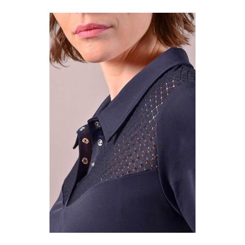 Poloshirt Pastel Damen - marine