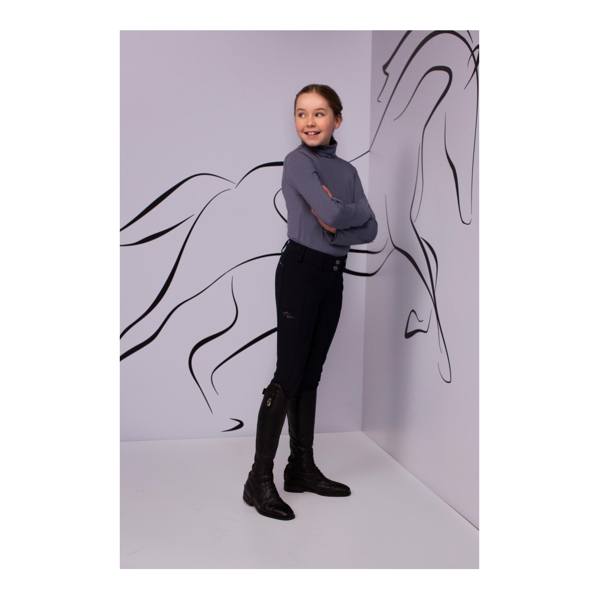 Pikeur Pantalon d'équitation Xenia à fond intégral pour femmes - noir