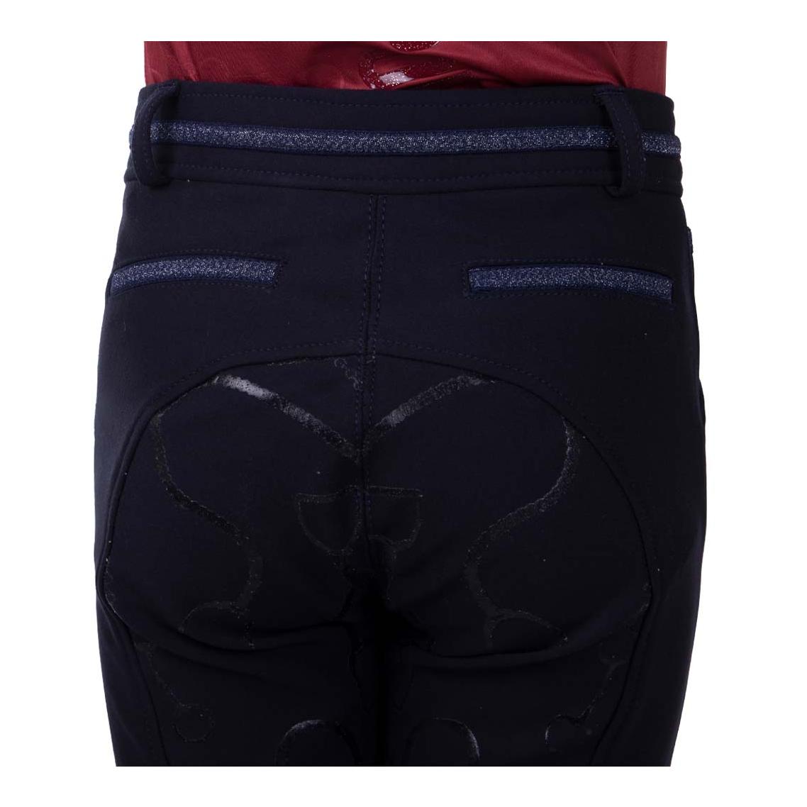 QHP Pantalon d'équitation Carrie Junior avec fond complet