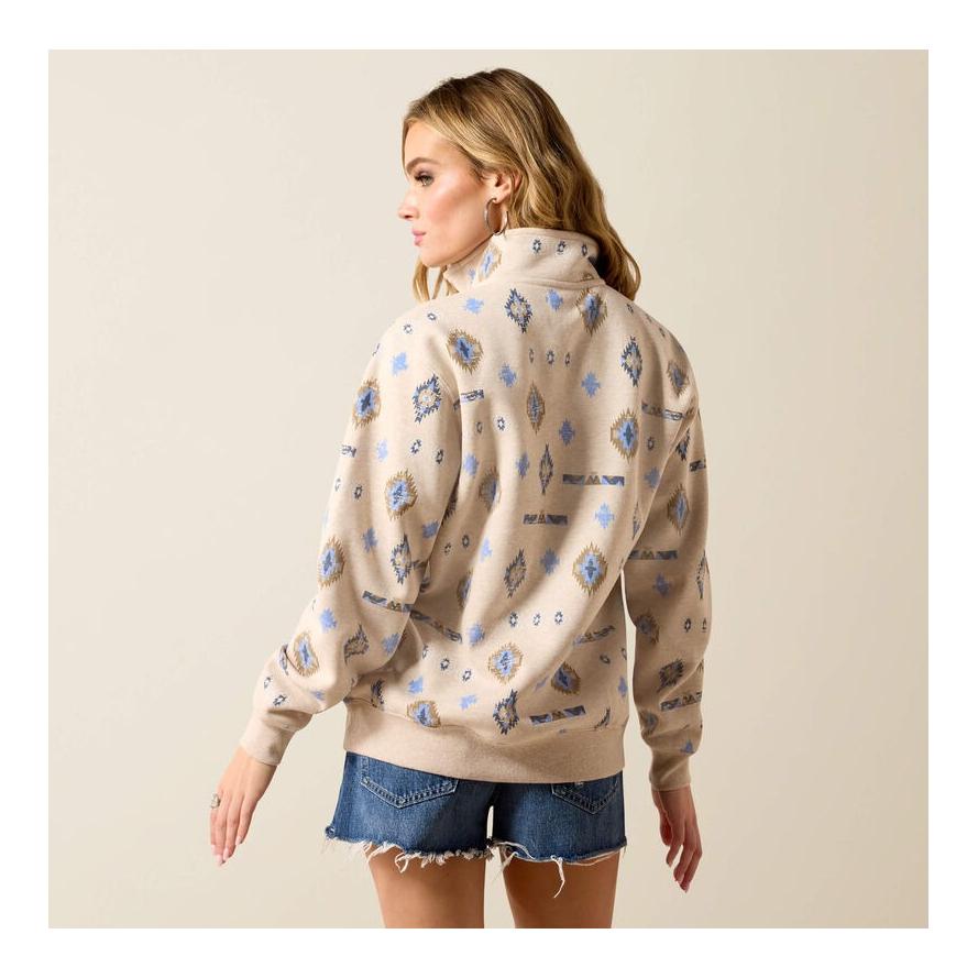 Ariat Sweatshirt 1/2 Zip Sapphire Femme
