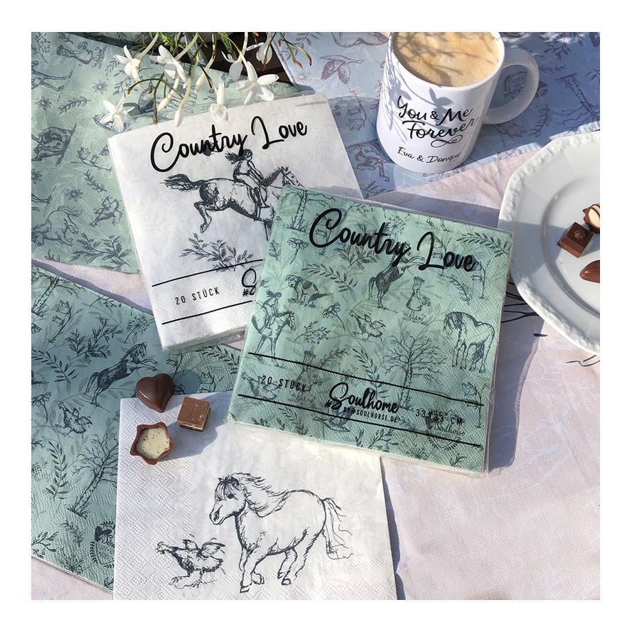 Soulhorse Servietten "Country Love"
