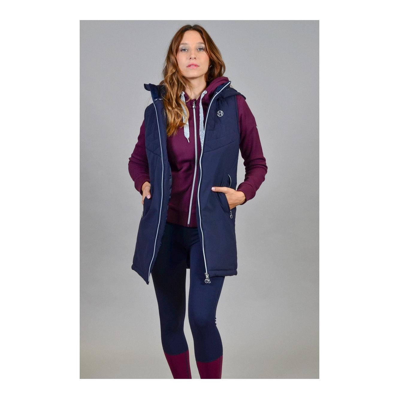 Gilet long Booster Femmes – bleu marine