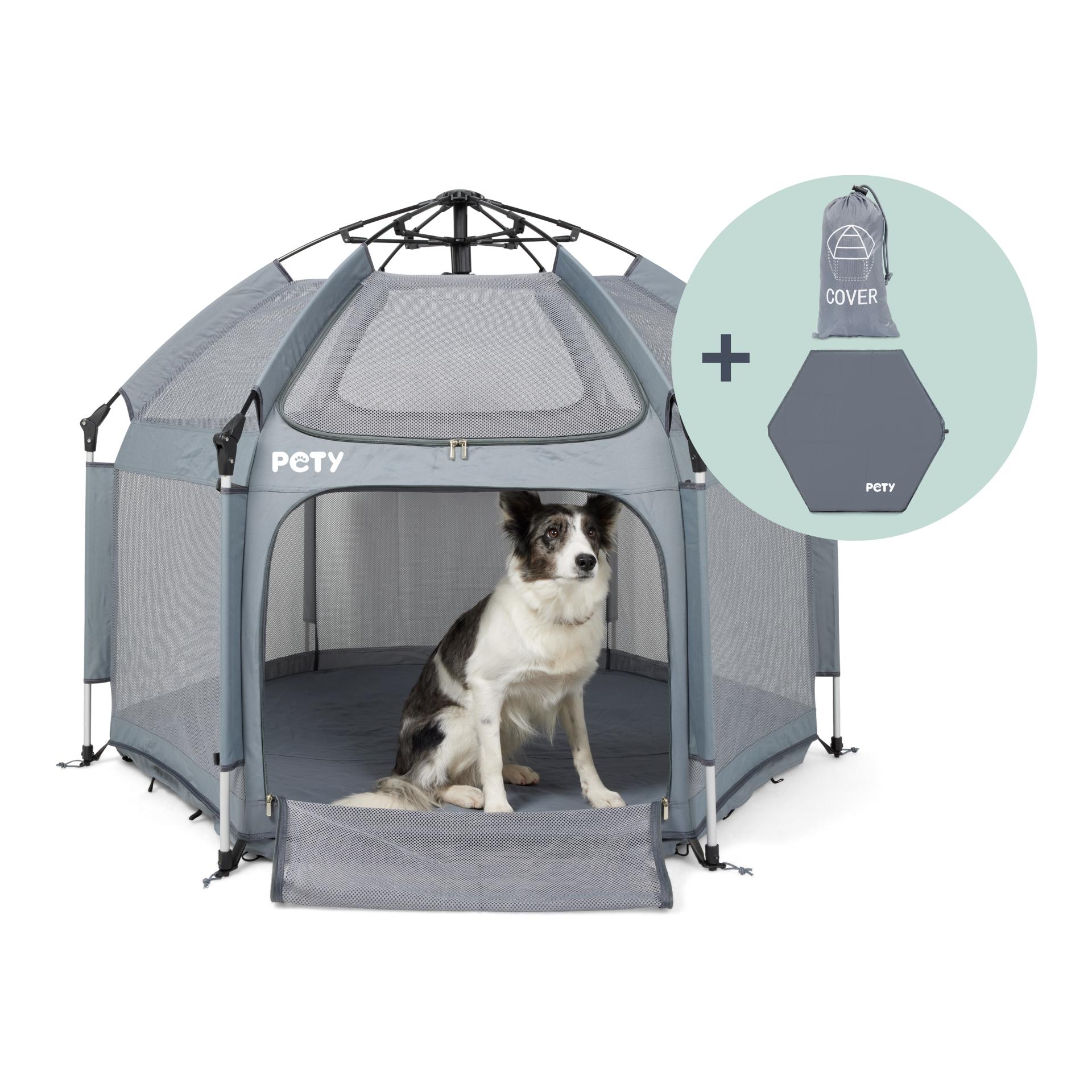 Pety Parc pour bébé grand format avec tapis de sol et toit